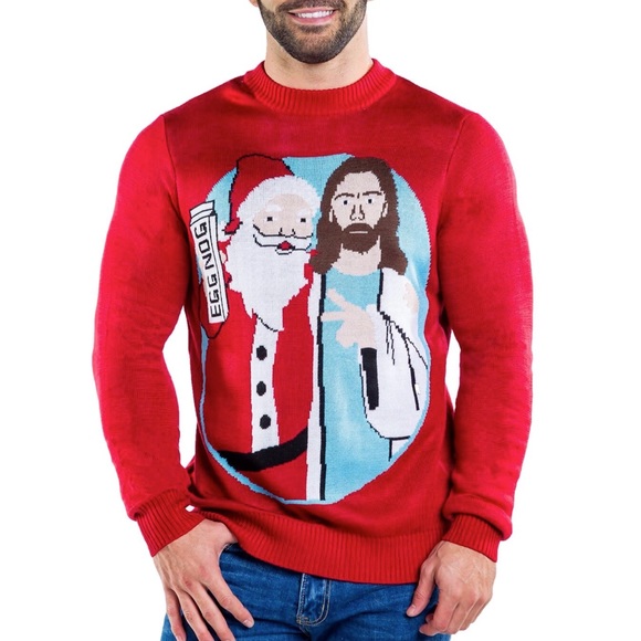 jesus santa christmas sweater